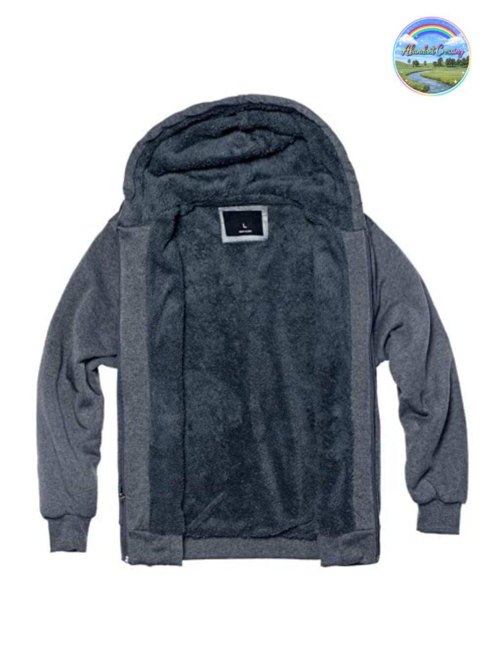 Men's Heavyweight Sherpa Fleece Hoodie Full Zip Winter Jacket